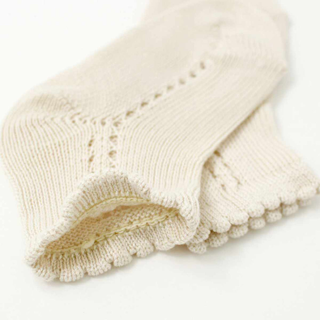 パールサイドオープンワークショートソックス（PerleSideOpenWorkShortSocks）6～7歳