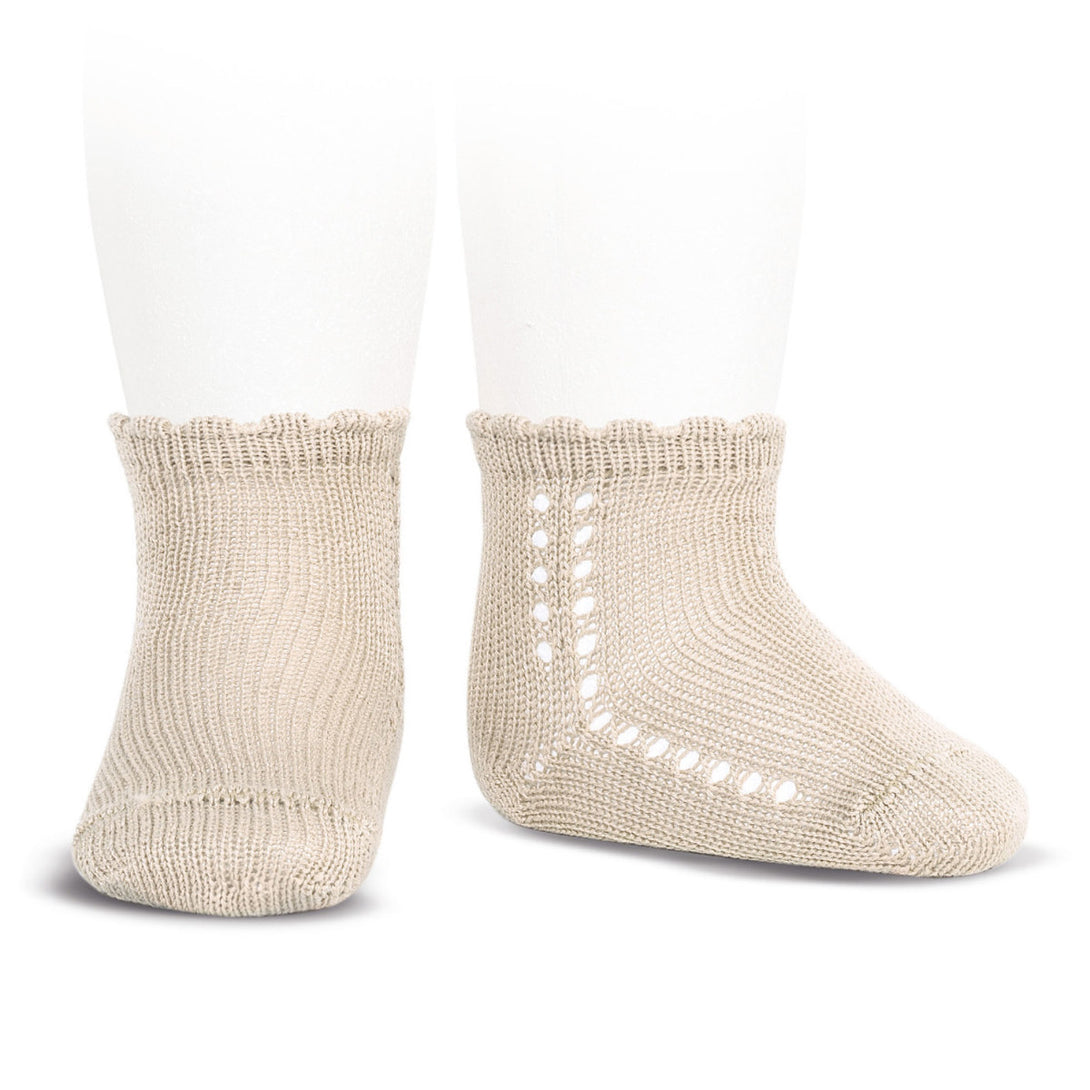 パールサイドオープンワークショートソックス（PerleSideOpenWorkShortSocks）6～7歳