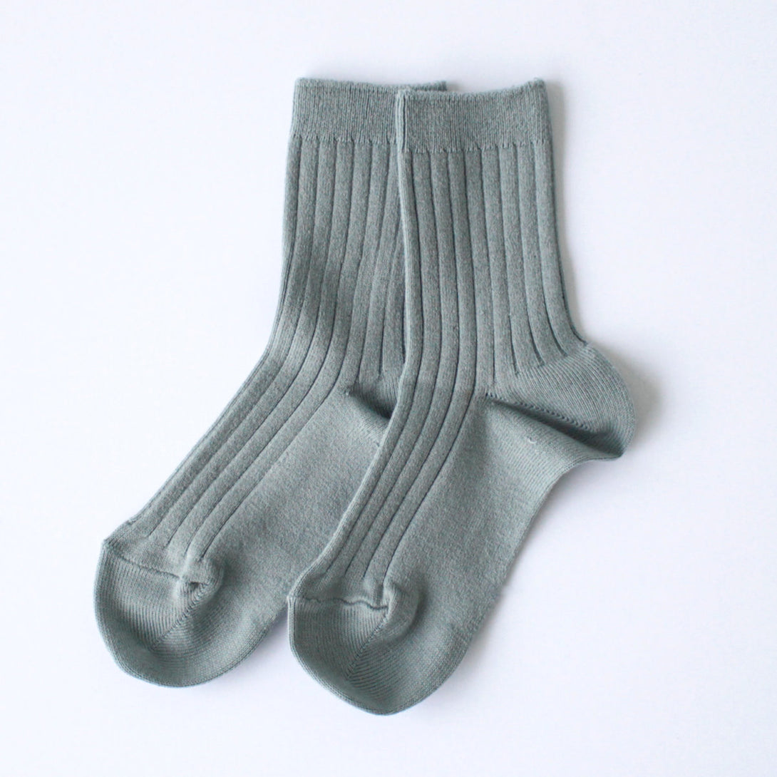 リブショートソックス9.5cm～13.5cmカラー1