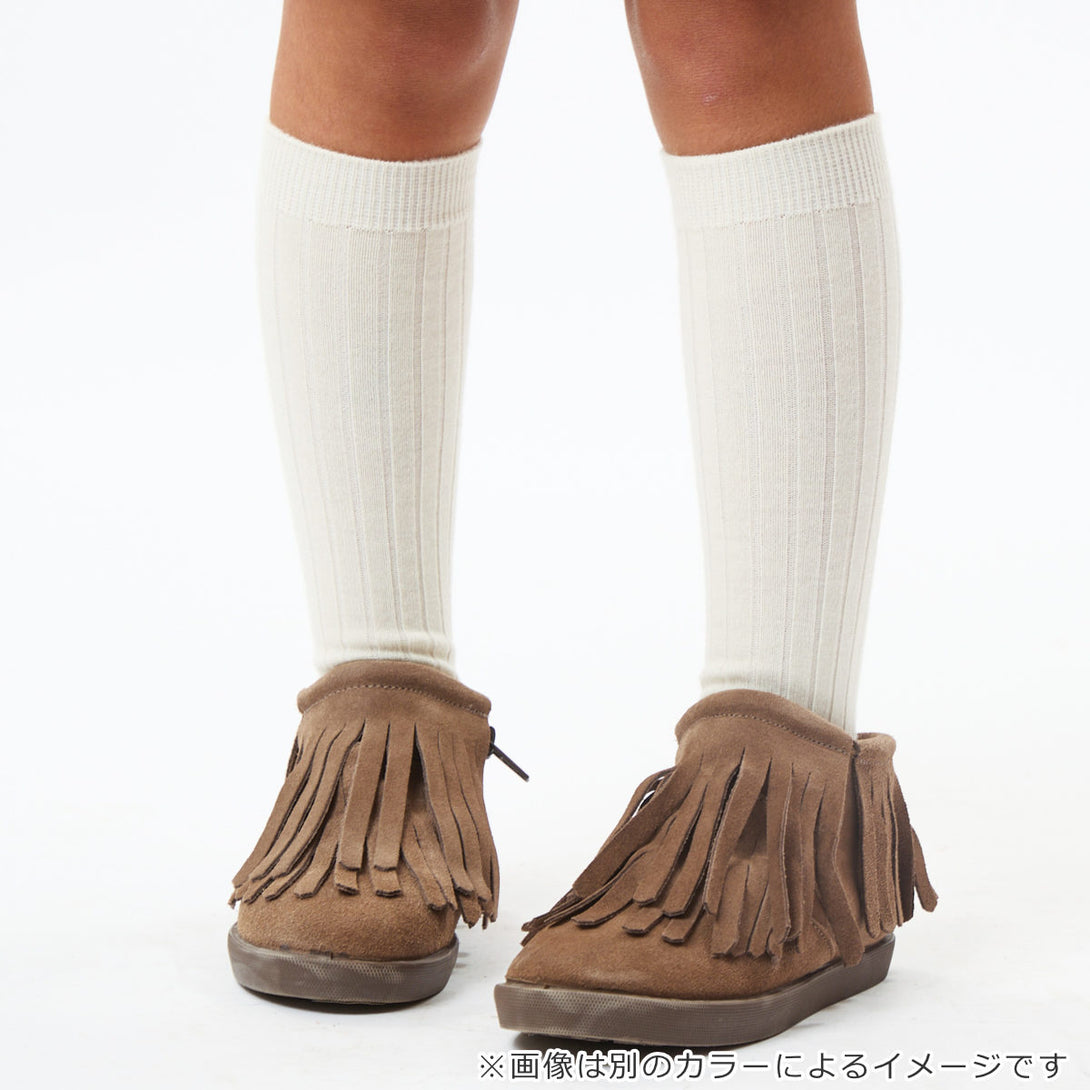 ベーシックリブハイソックス9.5～13.5cmカラー1
