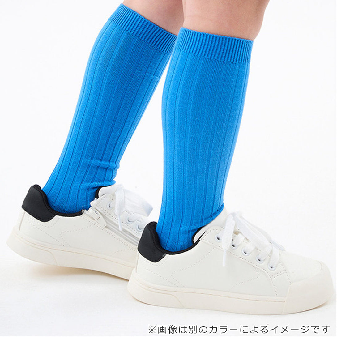 ベーシックリブハイソックス9.5～13.5cmカラー1