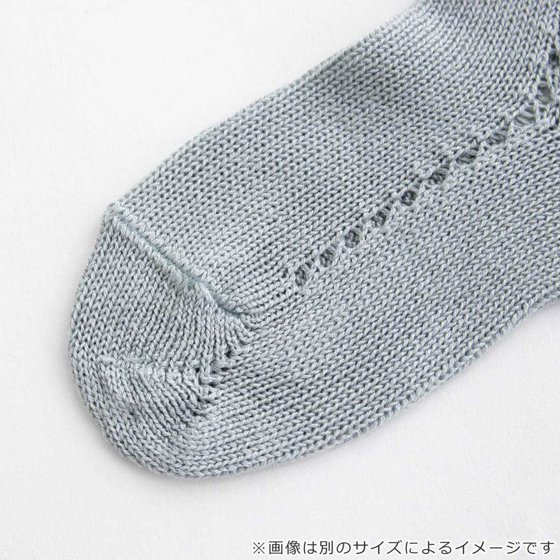 サイドオープンワークパールショートソックス13.5～19cm