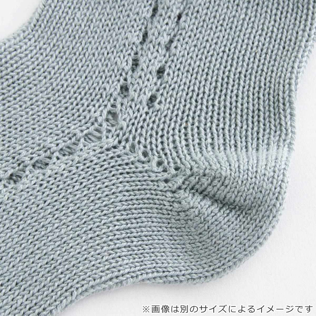 サイドオープンワークパールショートソックス13.5～19cm