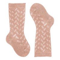 ウォームコットンクロシェニーソックス3～6歳（WarmCottonCrochetKneeSocks）