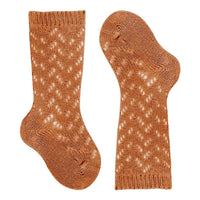 ウォームコットンクロシェニーソックス3～6歳（WarmCottonCrochetKneeSocks）