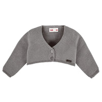 ガーターステッチ ショートカーディガン（Garter stitch short cardigan） 6ヶ月～4歳