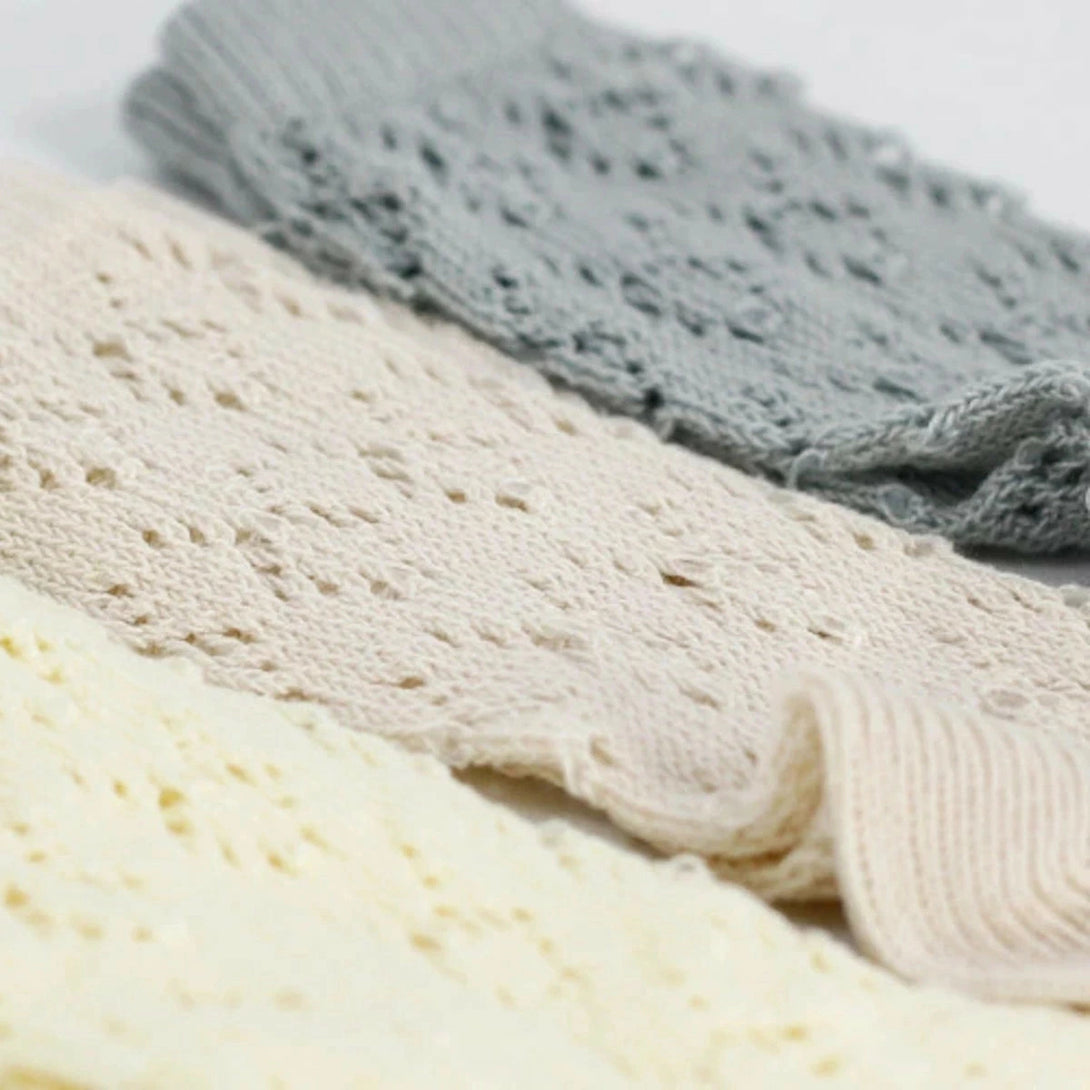 PERLEGEOMETRICOPENWORKKNEESOCKSパールジオメトリックオープンワークニーソックス