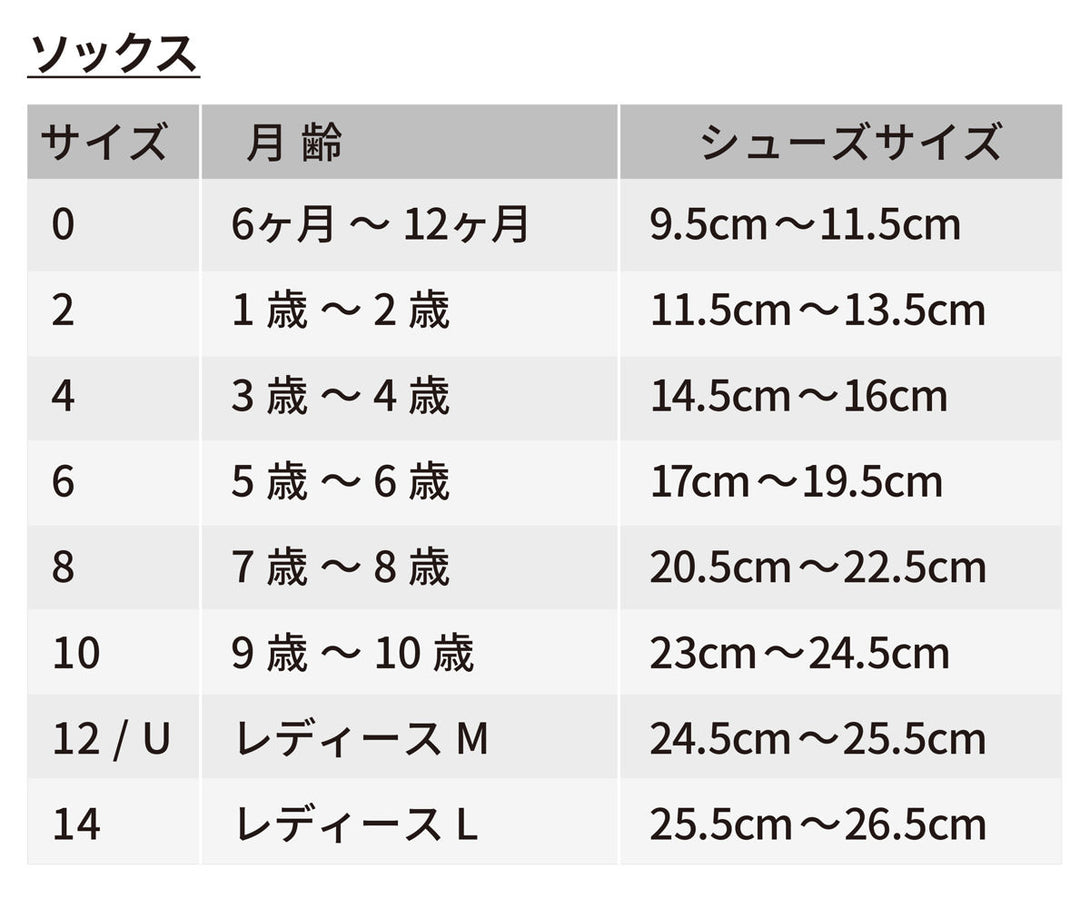 オープンワーク　カフ付き　ショートソックス（ShortSocksWithOpenWorkCuff）6ヶ月～2歳