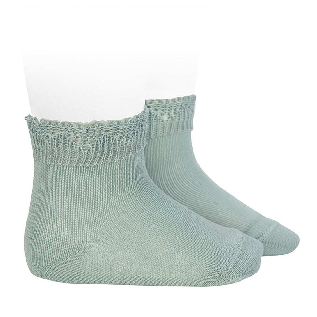 オープンワーク　カフ付き　ショートソックス（ShortSocksWithOpenWorkCuff）6ヶ月～2歳