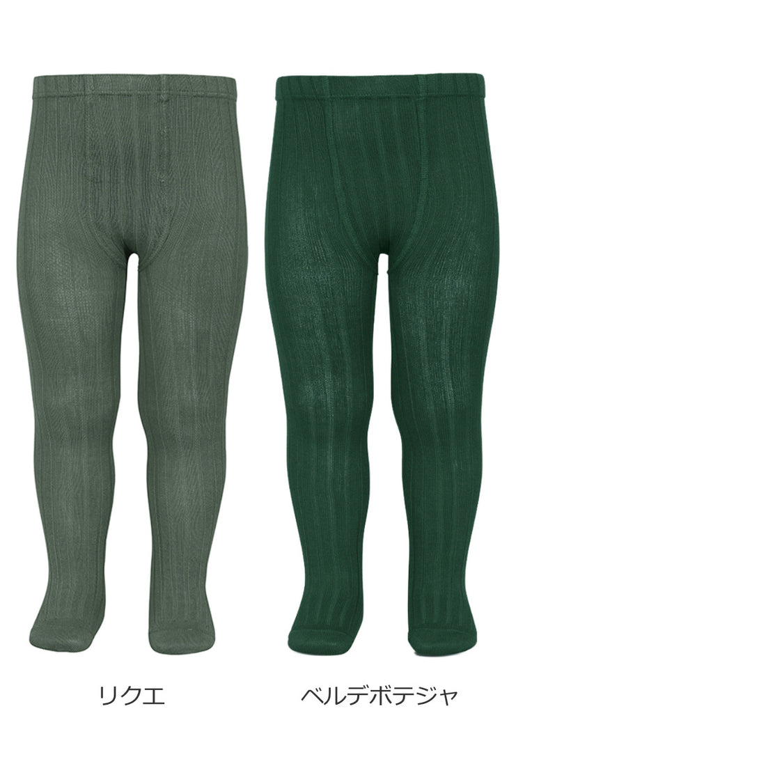 ベーシックリブタイツレディースS～Lカラー1