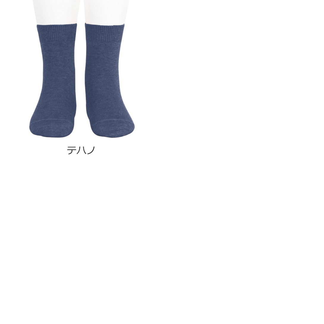 ベーシックプレーンステッチショートソックス24.5～25.5cmカラー2