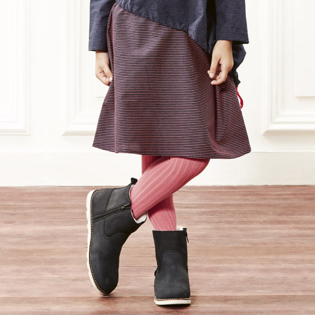 ベーシックリブタイツ95～142cmカラー2