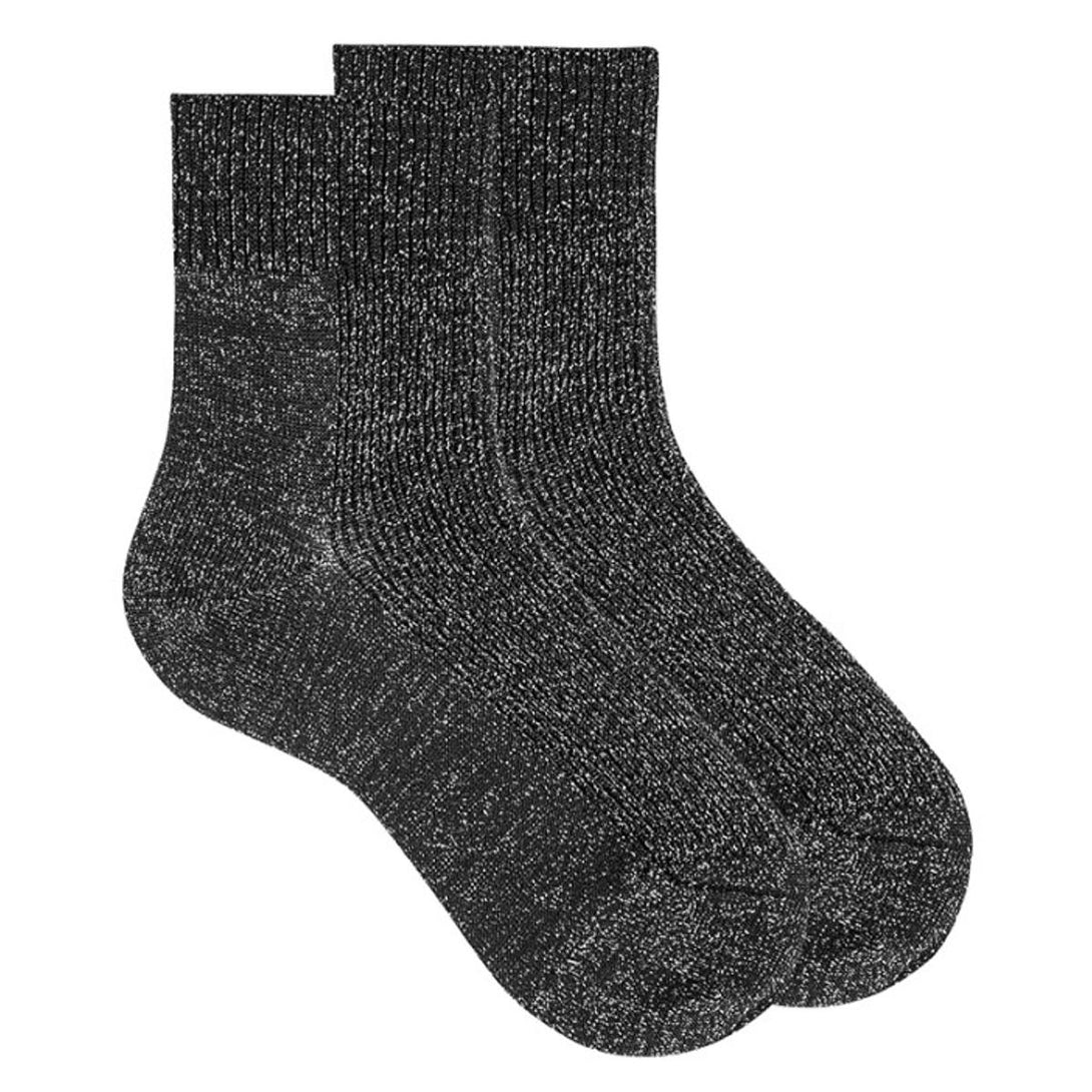 リブソックスメタリックヤーン14.5cm～22.5cm