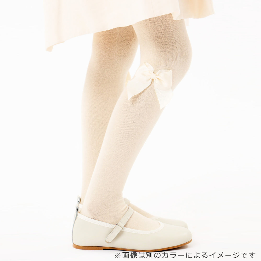 サイドグログランリボン付きタイツ107～118cm