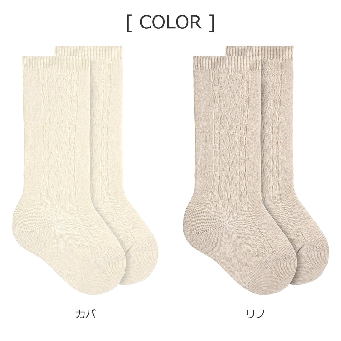 サイドパターンニーソックス9.5～13.5cm