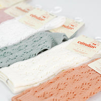 PERLE GEOMETRIC OPENWORK KNEE SOCKS 4歳-7歳用