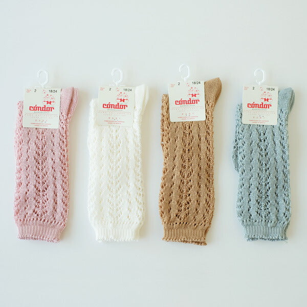 PERLE OPENWORK KNEE SOCKS パールオープンワークニーソックス 6ヶ月-3歳用